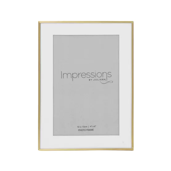 Brushed Brass Finish Photo Frame 4"x6" - Tiger Feet Ireland