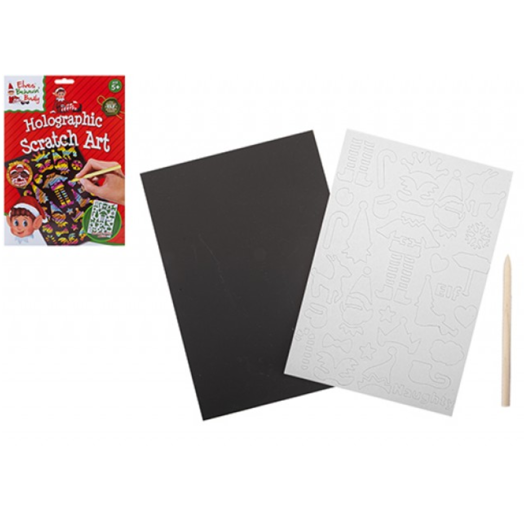 Elf Scratch Art  