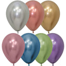 Sempertex Reflex Assorted 5" Latex Balloons 50pk
