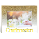 Confirmation Photo Frame 5" x 3.5" Gold Glitter - Tiger Feet Ireland