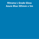 305mm x 5m Ritrama Gloss Azure Blue - Tiger Feet Ireland