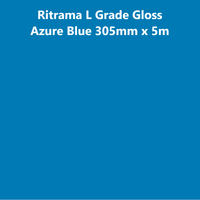 305mm x 5m Ritrama Gloss Azure Blue - Tiger Feet Ireland