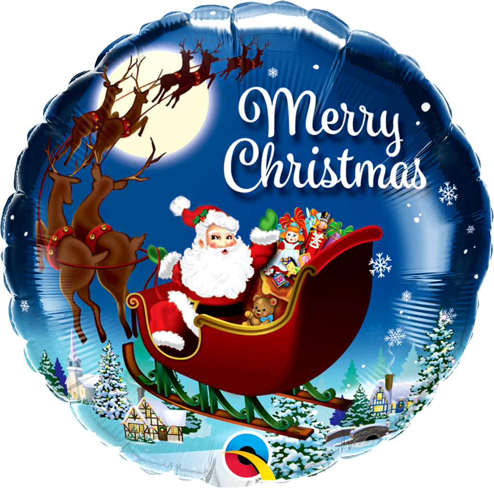 Foil Balloon 18" Round St. Nick - Tiger Feet Ireland