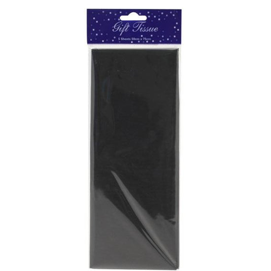 5 Sheets Retail Tissue Paper Black