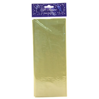 3 Sheets Retail Tissue Paper Mettalic Gold - Tiger Feet Ireland