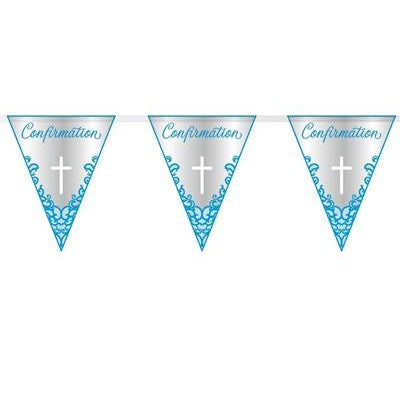 12pk 9ft Flag Banner Confirmation Blue Cross - Tiger Feet Ireland