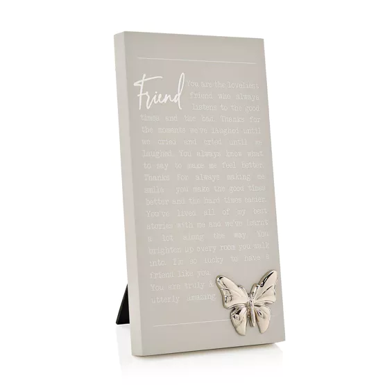 Moments Standing Plaque Friend - Tiger Feet Ireland