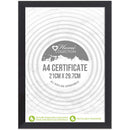 Photo Frame Camb Black A4 Certificate - Tiger Feet Ireland