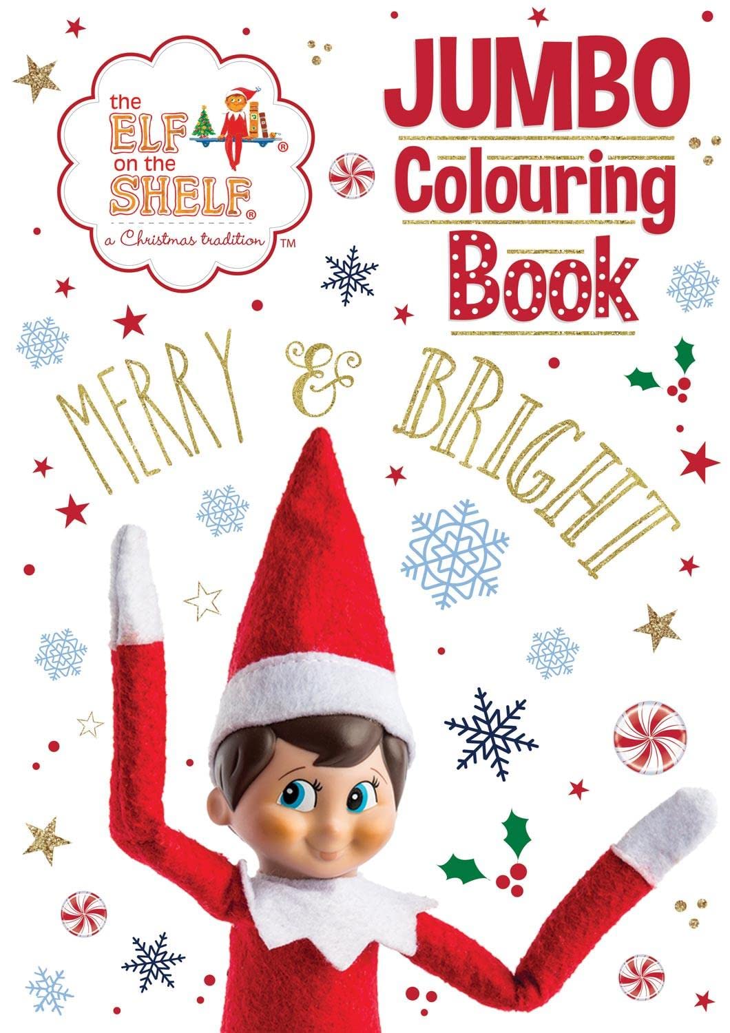 Jumbo Colouring Book Elf On The Shelf