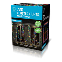 LED Cluster Lights 720 Multi Colour