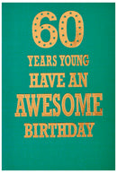 6pk Cards C50 Birthday Age 60 - Tiger Feet Ireland