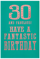 6pk Cards C50 Birthday Age 30 - Tiger Feet Ireland