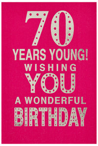 6pk Cards C50 Birthday Age 70 - Tiger Feet Ireland