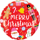 Foil Balloon 18" Round All Things Christmas - Tiger Feet Ireland
