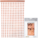 Star Foil Door Curtain Metallic Rose Gold - Tiger Feet Ireland