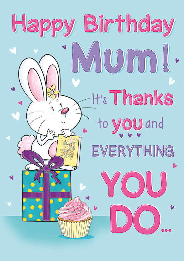 6pk Cards C75 Birthday Mum - Tiger Feet Ireland