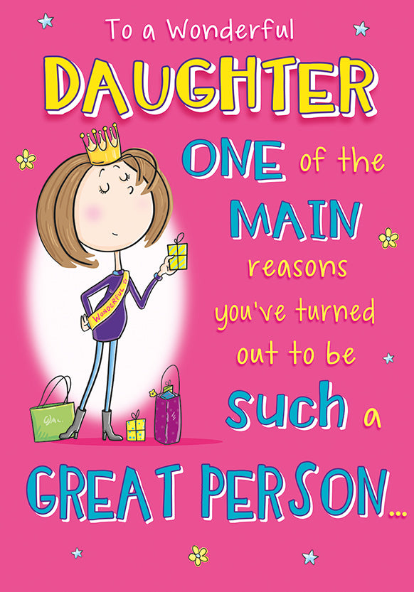 6pk Cards C75 Birthday Daughter - Tiger Feet Ireland