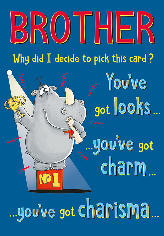 6pk Cards C75 Birthday Brother