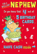 6pk Cards C75 Birthday Nephew - Tiger Feet Ireland