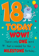 6pk Cards C75 Birthday Age 18 - Tiger Feet Ireland