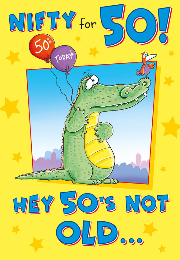 6pk Cards C75 Birthday Age 50 - Tiger Feet Ireland