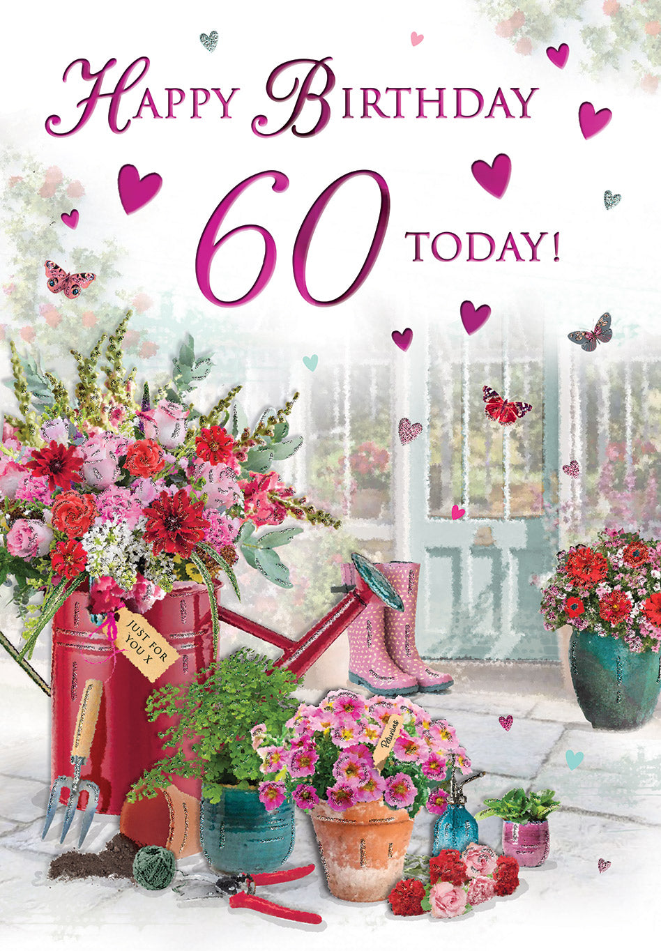 6pk Cards C75 Birthday Age 60 - Tiger Feet Ireland