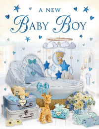 6pk Cards C50 Birth Boy - Tiger Feet Ireland
