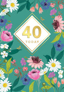 6pk Cards C75 Birthday Age 40 - Tiger Feet Ireland