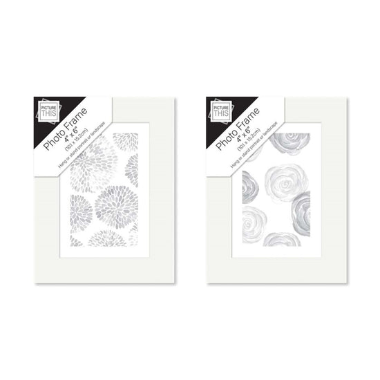 Photo Frame White Basic 4x6in