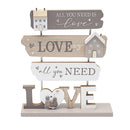 Standing Plaque Love - Tiger Feet Ireland