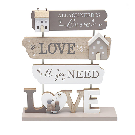 Plaque Standing 24x20cm Love