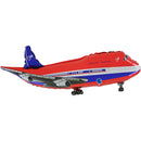 Foil Balloon 38" Supershape Airplane Red - Tiger Feet Ireland