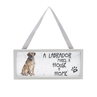 Waggy Tails Labrador Plaque - Tiger Feet Ireland