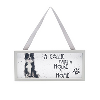 Waggy Tails Collie Plaque - Tiger Feet Ireland