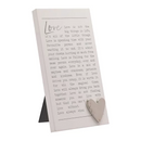 Moments Standing Plaque Love - Tiger Feet Ireland