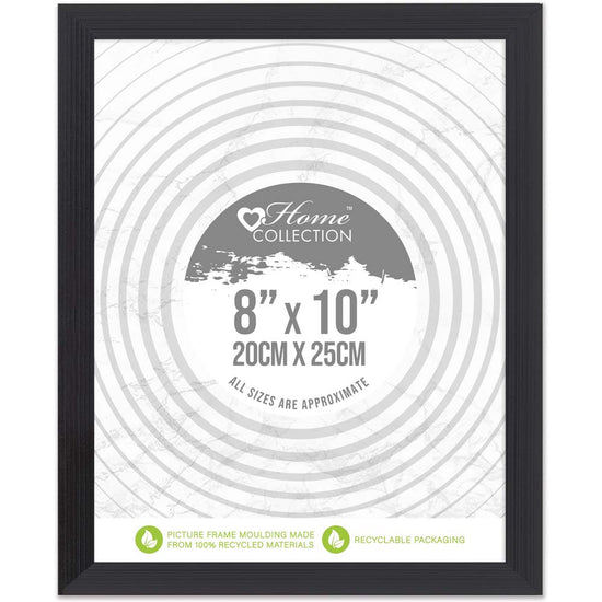 Frame Cambridge Glass 8x10in Black