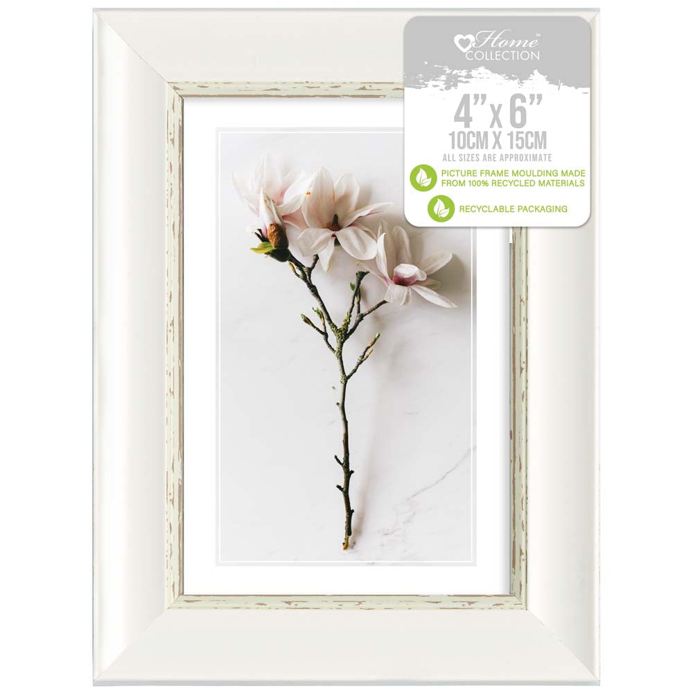 Photo Frame Vintage Cream 4 x 6in - Tiger Feet Ireland