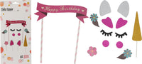 Cake Topper Set Unicorn - Tiger Feet Ireland