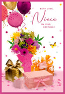 6pk Cards C50 Birthday Niece - Tiger Feet Ireland