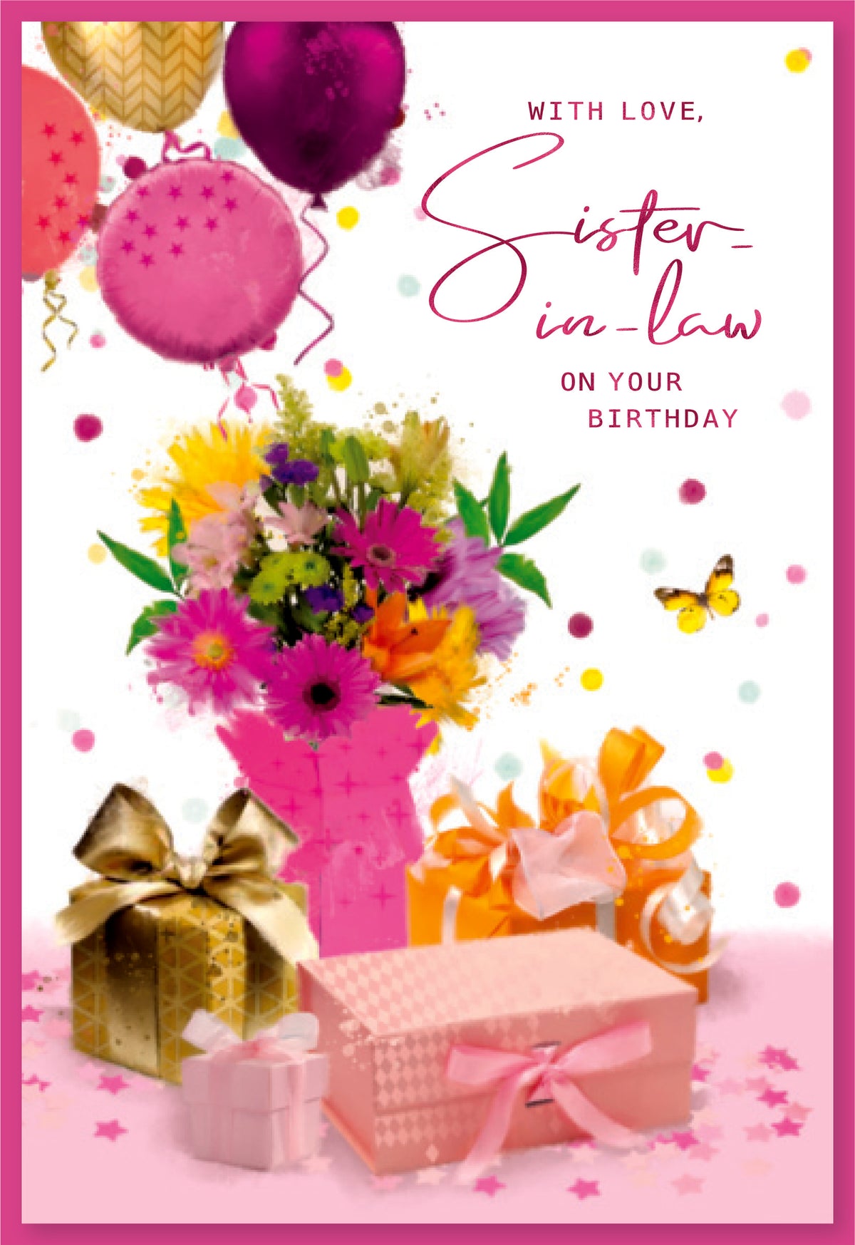 6pk Cards C50 Birthday Sister-In-Law - Tiger Feet Ireland