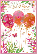 6pk Cards C50 Birthday Niece - Tiger Feet Ireland