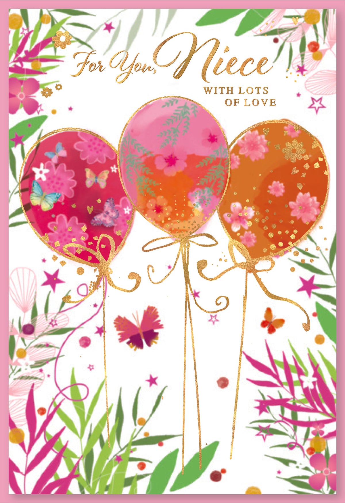6pk Cards C50 Birthday Niece - Tiger Feet Ireland