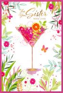 6pk Cards C50 Birthday Sister - Tiger Feet Ireland