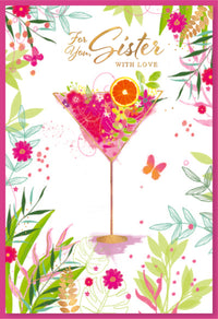 6pk Cards C50 Birthday Sister - Tiger Feet Ireland