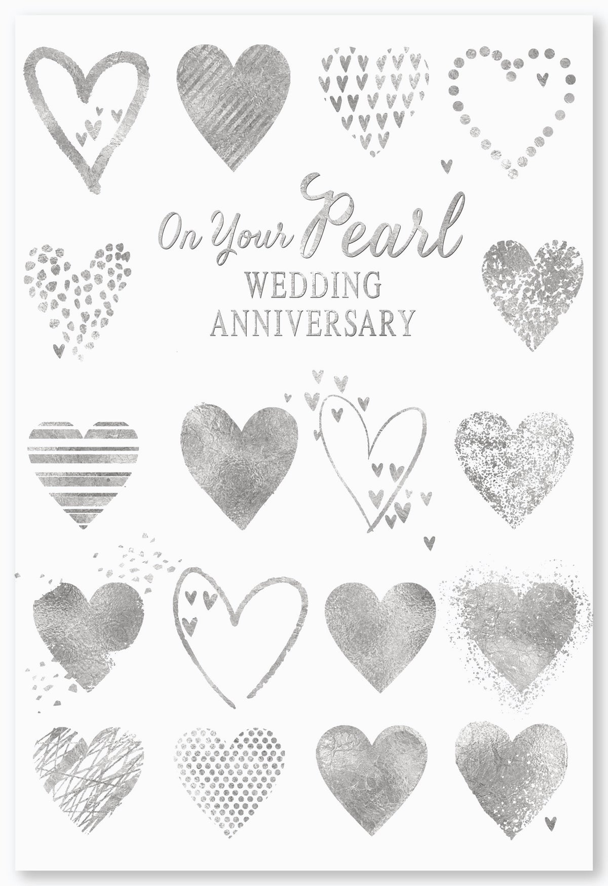 6pk Cards C50 Your Pearl Anniversary - Tiger Feet Ireland