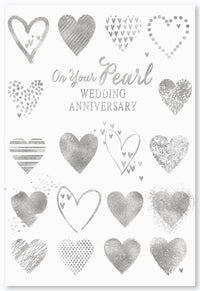 6pk Cards C50 Your Pearl Anniversary - Tiger Feet Ireland