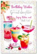 6pk Cards C50 Birthday Granddaughter - Tiger Feet Ireland