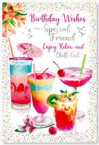 6pk Cards C50 Birthday Friend - Tiger Feet Ireland