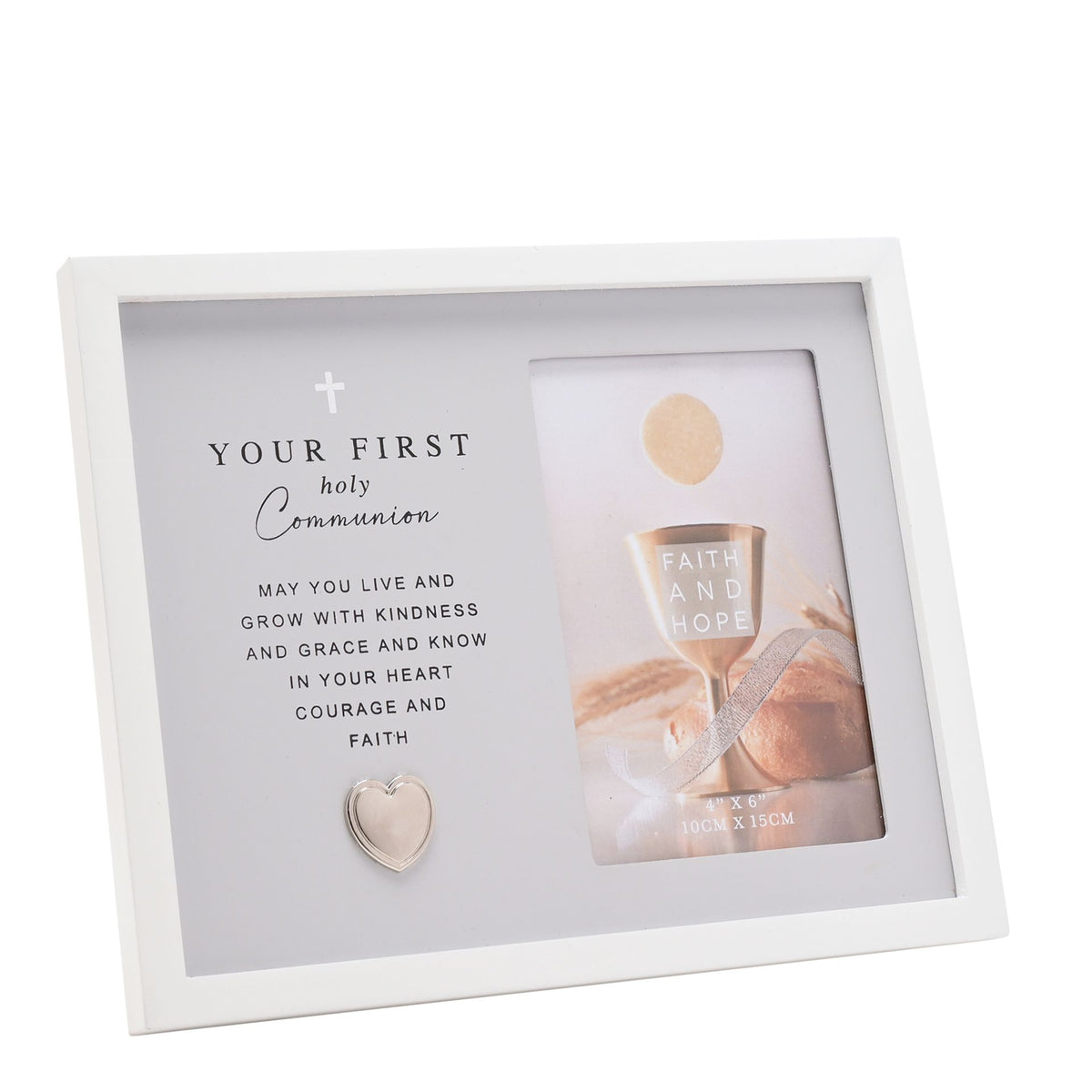 Photo Frame 4x6" First Communion Grey - Tiger Feet Ireland