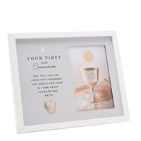 Photo Frame 4x6" First Communion Grey - Tiger Feet Ireland
